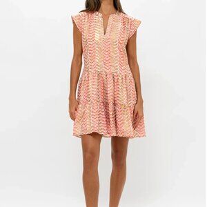 NWT - Oliphant Roll Sleeve Dress in Sonoma Orange - Size S